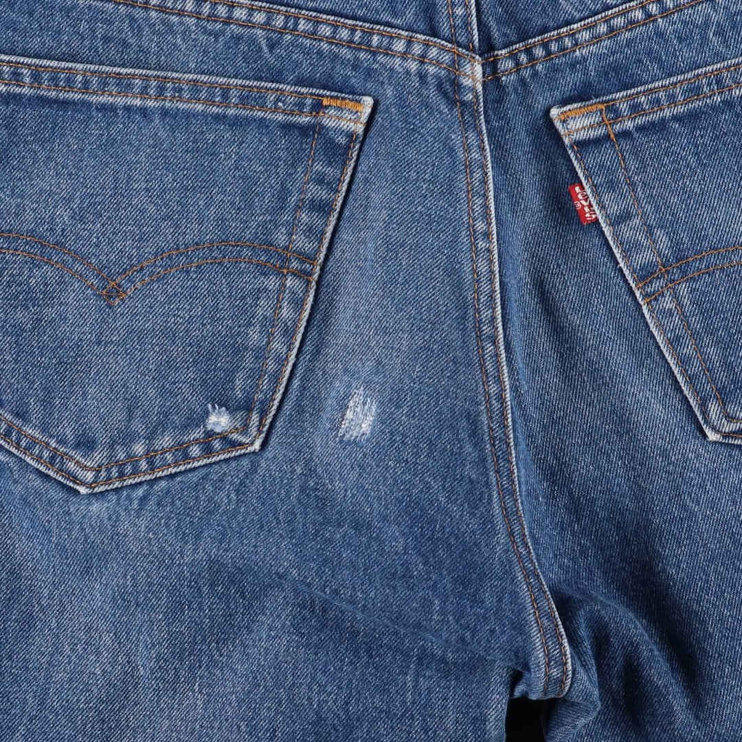 80'S Levi's 505-0217 Tapered Denim Pants Made in USA Men's W34 Vintage cotton blue type Vintage Second Hand