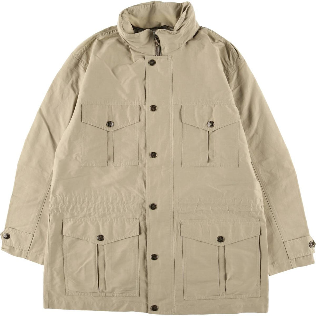 70s-80'S LLBean Mountain Jacket, Shell Jacket, Men's Size L cotton Beige type Vintage Second Hand
