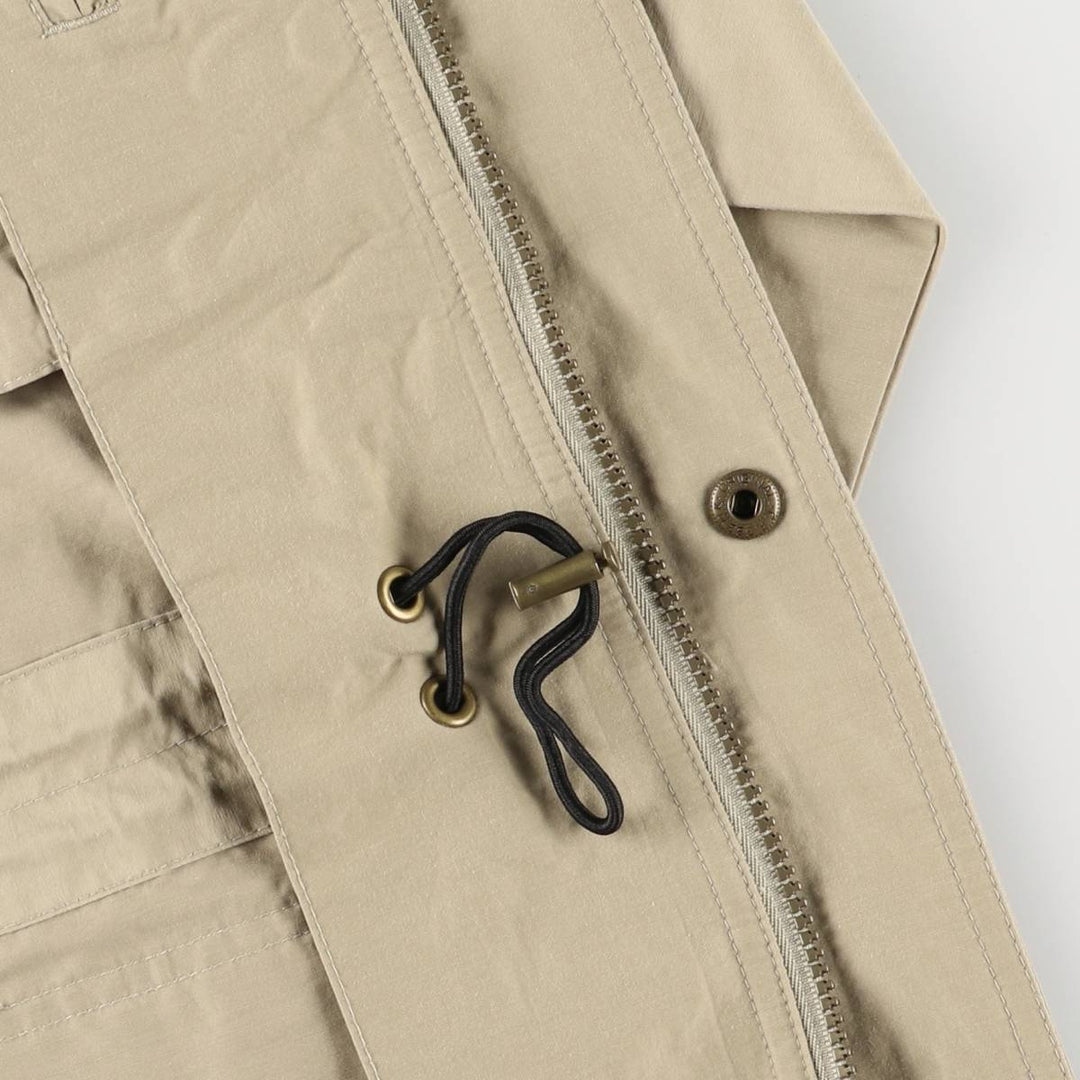 70s-80'S LLBean Mountain Jacket, Shell Jacket, Men's Size L cotton Beige type Vintage Second Hand