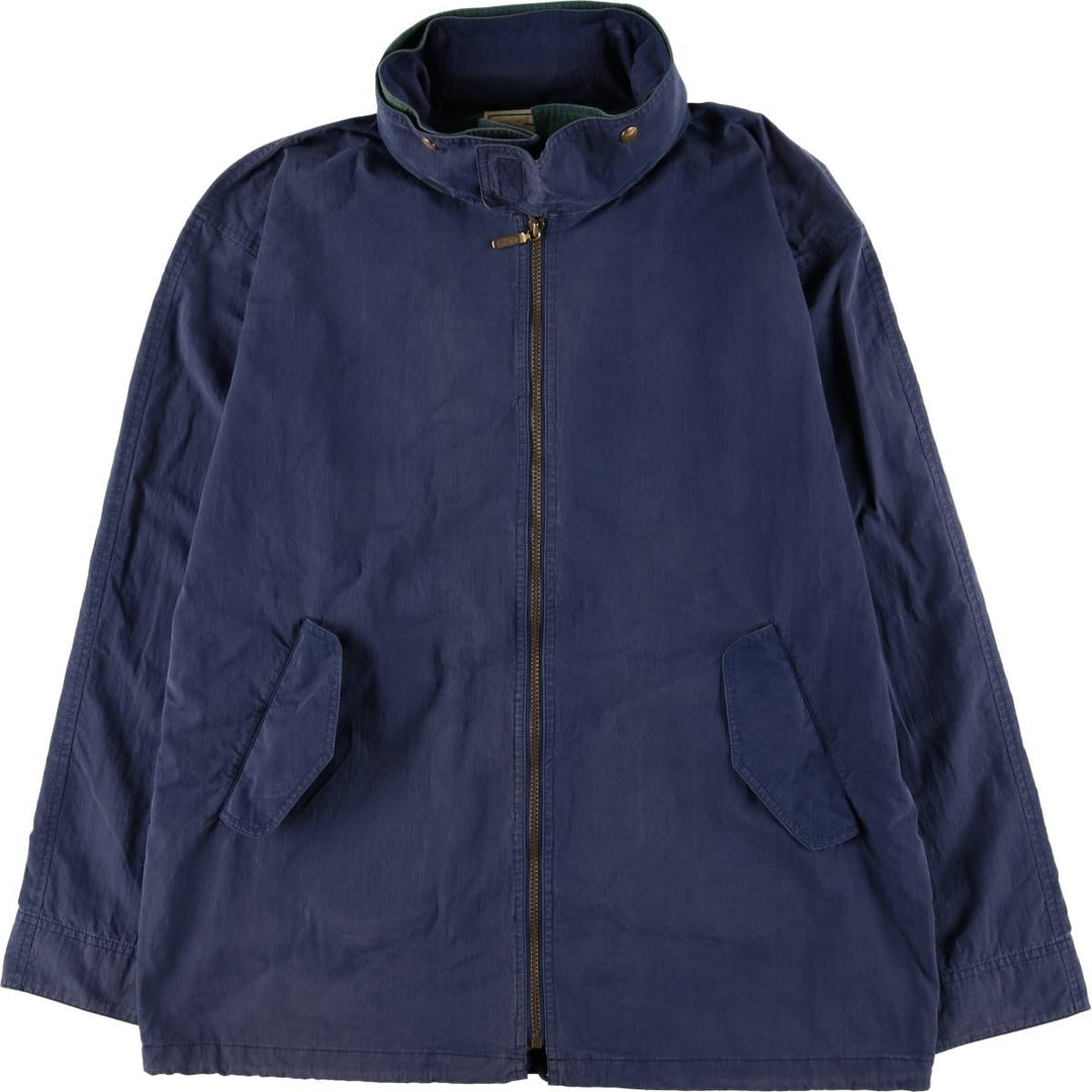 LLBean Mountain Jacket, Shell Jacket, Men's Size L cotton navy blue type Vintage Second Hand