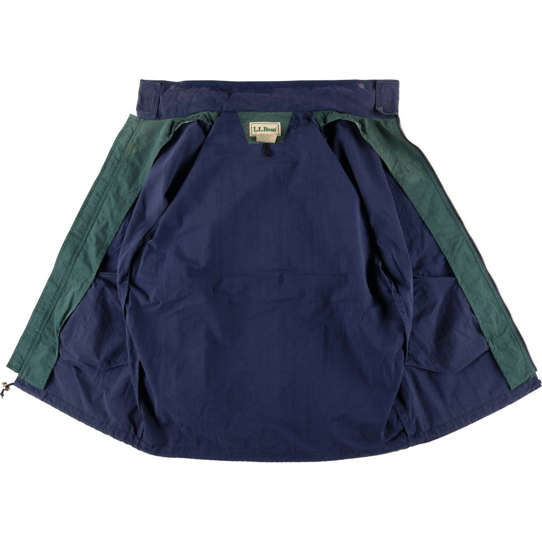LLBean Mountain Jacket, Shell Jacket, Men's Size L cotton navy blue type Vintage Second Hand