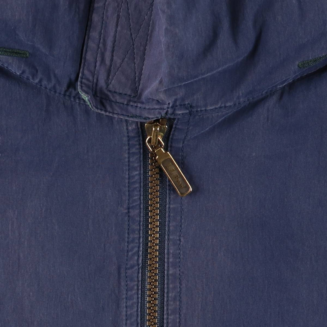 LLBean Mountain Jacket, Shell Jacket, Men's Size L cotton navy blue type Vintage Second Hand