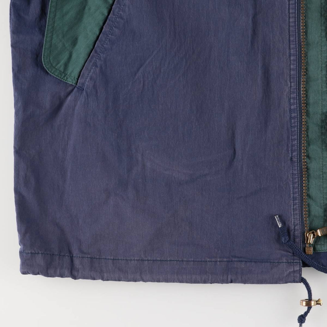 LLBean Mountain Jacket, Shell Jacket, Men's Size L cotton navy blue type Vintage Second Hand