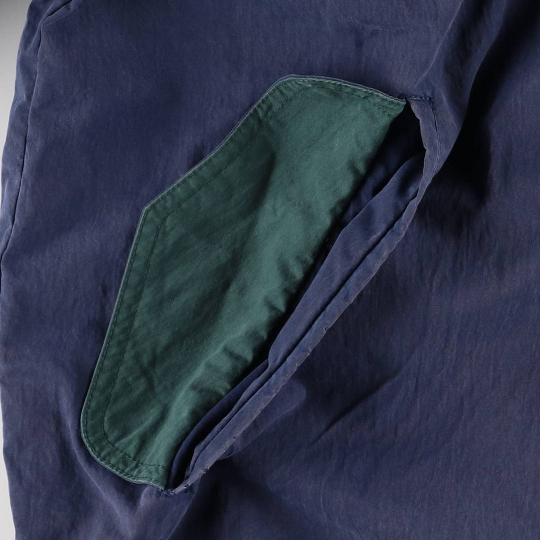 LLBean Mountain Jacket, Shell Jacket, Men's Size L cotton navy blue type Vintage Second Hand