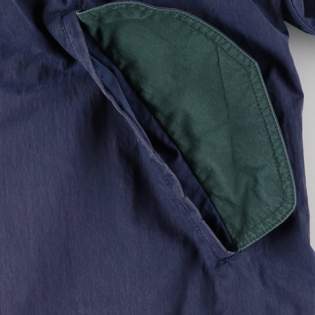 LLBean Mountain Jacket, Shell Jacket, Men's Size L cotton navy blue type Vintage Second Hand