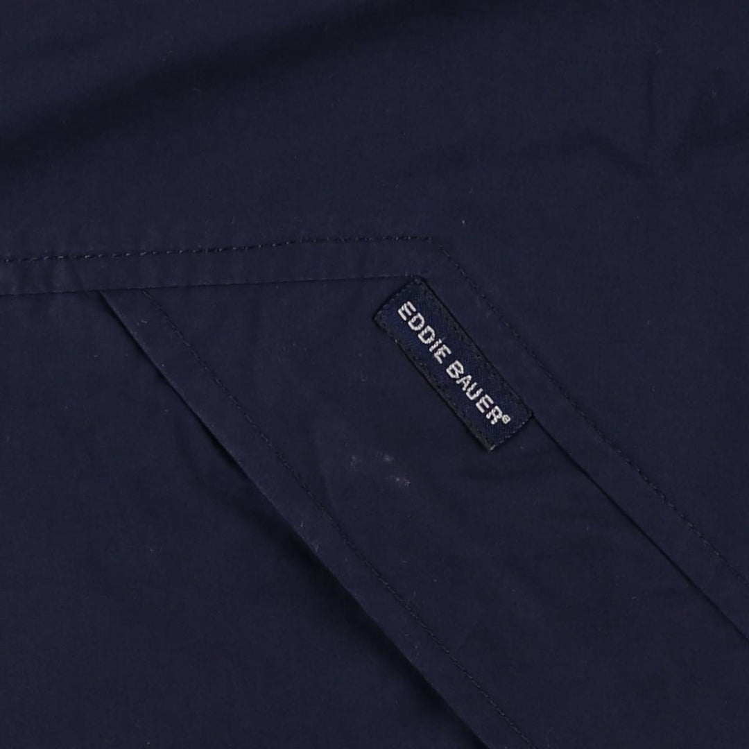 2000'S Eddie Bauer Mountain Jacket, Shell Jacket, Men's Size L cotton navy blue type Vintage Second Hand