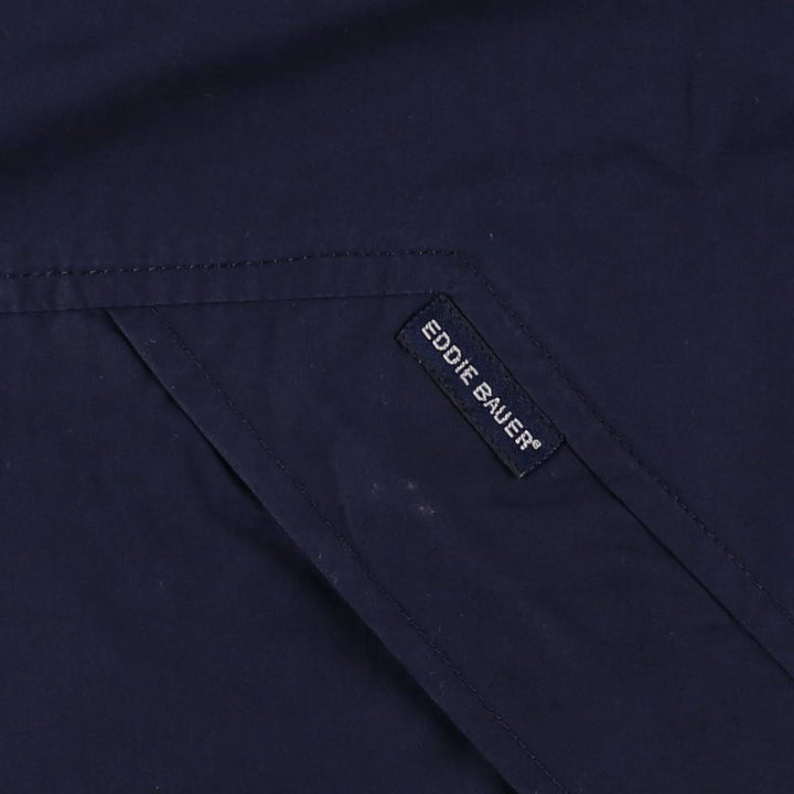 2000'S Eddie Bauer Mountain Jacket, Shell Jacket, Men's Size L cotton navy blue type Vintage Second Hand
