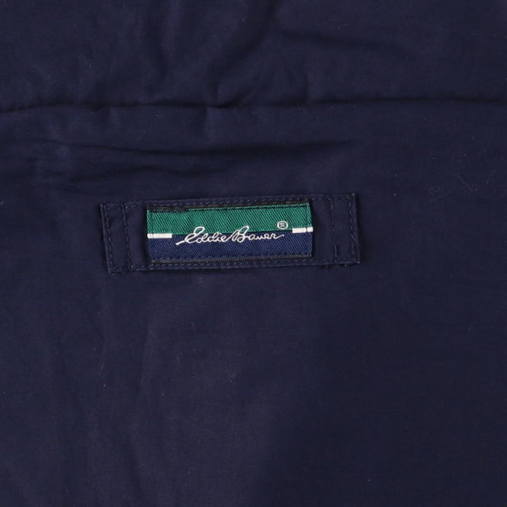 2000'S Eddie Bauer Mountain Jacket, Shell Jacket, Men's Size L cotton navy blue type Vintage Second Hand
