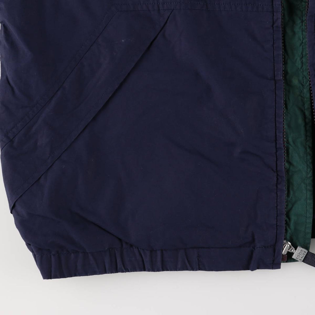 2000'S Eddie Bauer Mountain Jacket, Shell Jacket, Men's Size L cotton navy blue type Vintage Second Hand