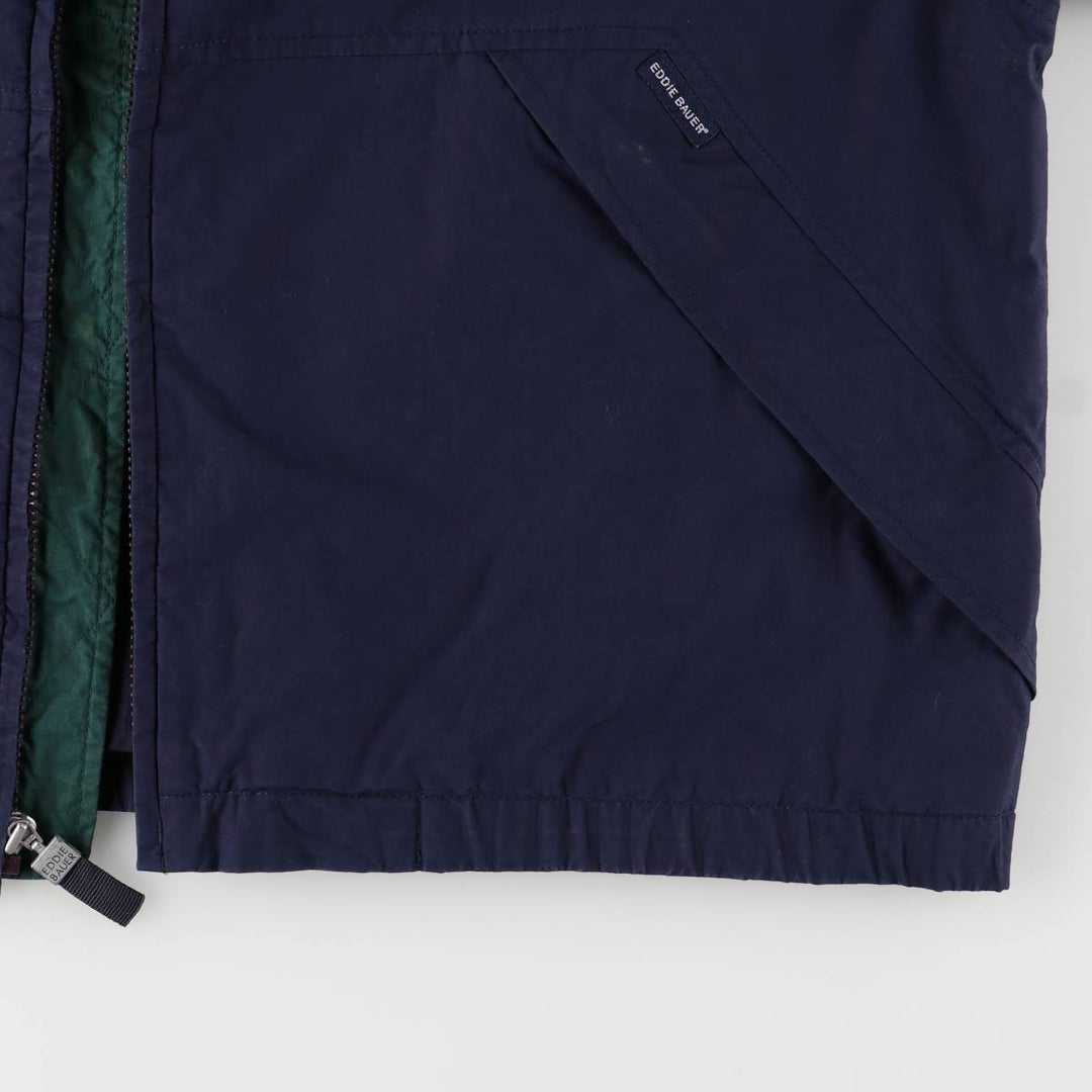2000'S Eddie Bauer Mountain Jacket, Shell Jacket, Men's Size L cotton navy blue type Vintage Second Hand