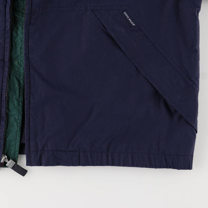 2000'S Eddie Bauer Mountain Jacket, Shell Jacket, Men's Size L cotton navy blue type Vintage Second Hand