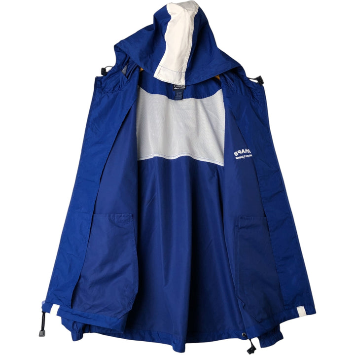 Ralph Lauren CHAPS hooded windbreaker, men's size L polyester blue type Vintage Second Hand
