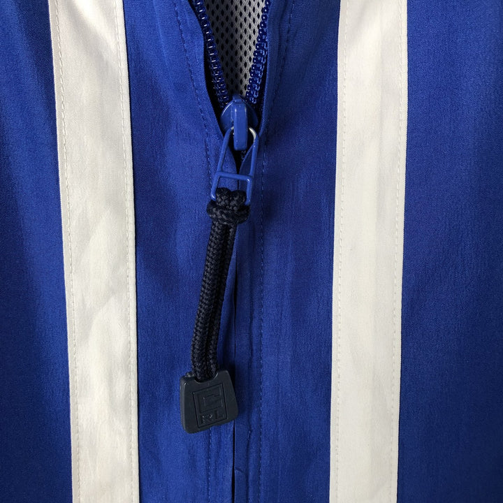 Ralph Lauren CHAPS hooded windbreaker, men's size L polyester blue type Vintage Second Hand