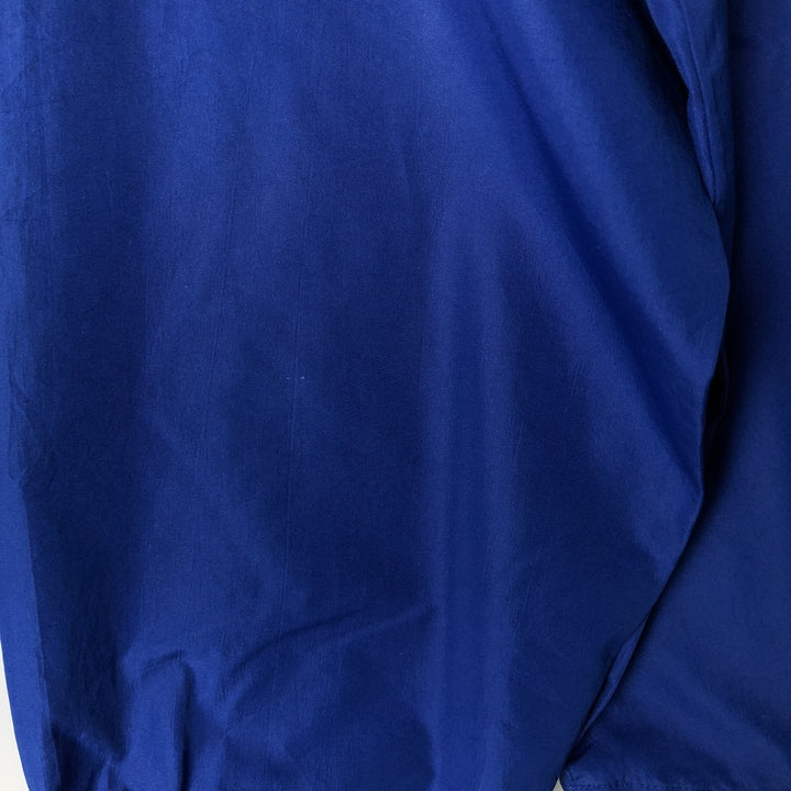 Ralph Lauren CHAPS hooded windbreaker, men's size L polyester blue type Vintage Second Hand