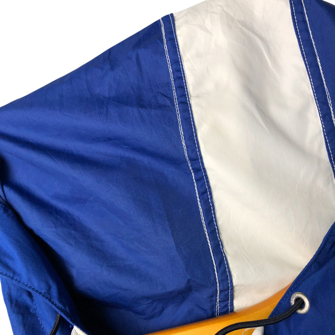 Ralph Lauren CHAPS hooded windbreaker, men's size L polyester blue type Vintage Second Hand