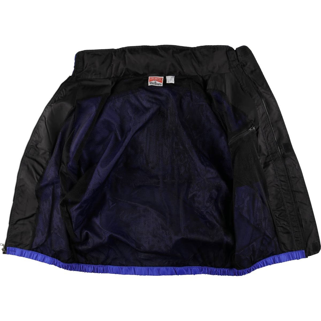 90'S Marlboro nylon jacket, men's size L Nylon blue type Vintage Second Hand