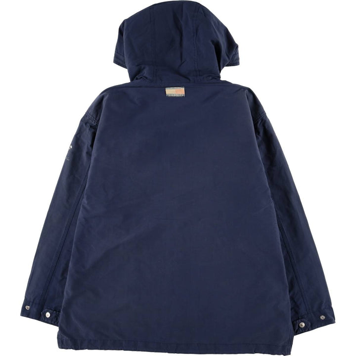 90'S Tommy Hilfiger nylon parka, men's size L, vintage Nylon navy blue type Vintage Second Hand