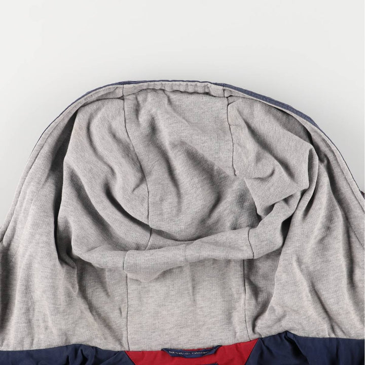 90'S Tommy Hilfiger nylon parka, men's size L, vintage Nylon navy blue type Vintage Second Hand