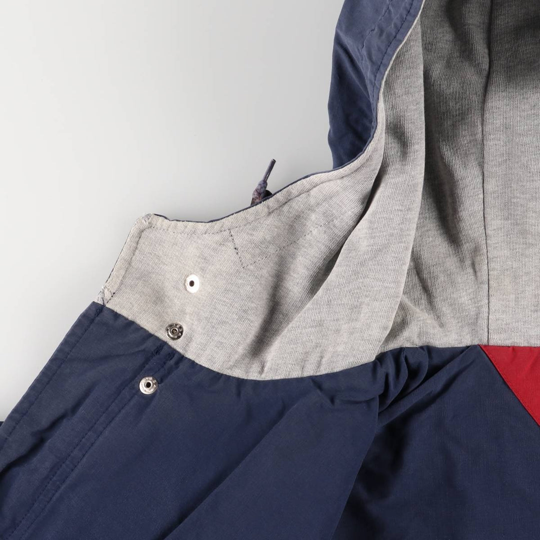 90'S Tommy Hilfiger nylon parka, men's size L, vintage Nylon navy blue type Vintage Second Hand