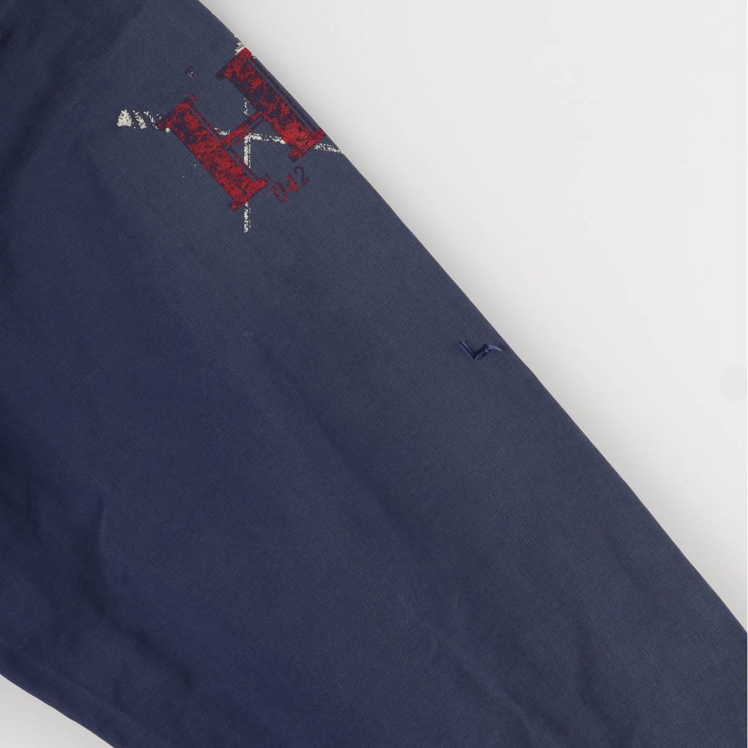 90'S Tommy Hilfiger nylon parka, men's size L, vintage Nylon navy blue type Vintage Second Hand