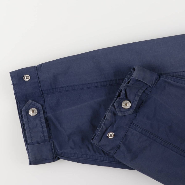 90'S Tommy Hilfiger nylon parka, men's size L, vintage Nylon navy blue type Vintage Second Hand