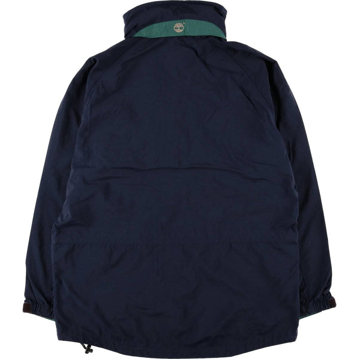 Vintage 90'S Timberland nylon jacket, size M, men's Nylon navy blue type Vintage Second Hand