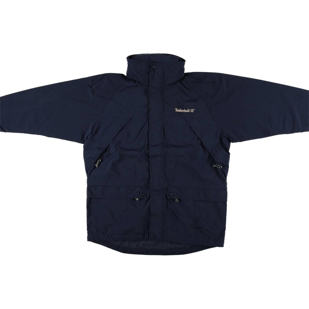 Vintage 90'S Timberland nylon jacket, size M, men's Nylon navy blue type Vintage Second Hand