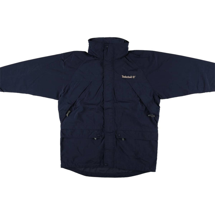 Vintage 90'S Timberland nylon jacket, size M, men's Nylon navy blue type Vintage Second Hand