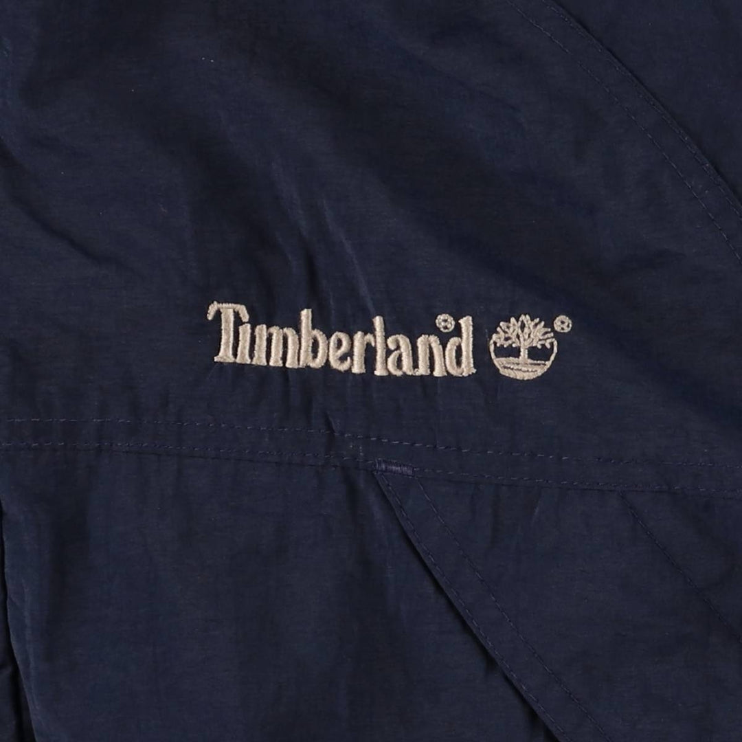 Vintage 90'S Timberland nylon jacket, size M, men's Nylon navy blue type Vintage Second Hand