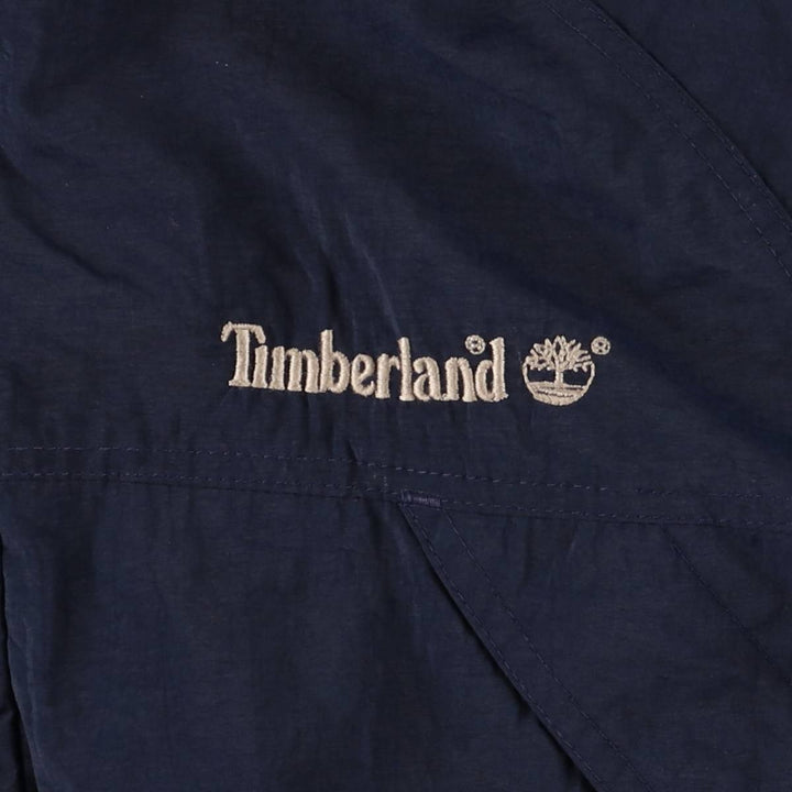 Vintage 90'S Timberland nylon jacket, size M, men's Nylon navy blue type Vintage Second Hand