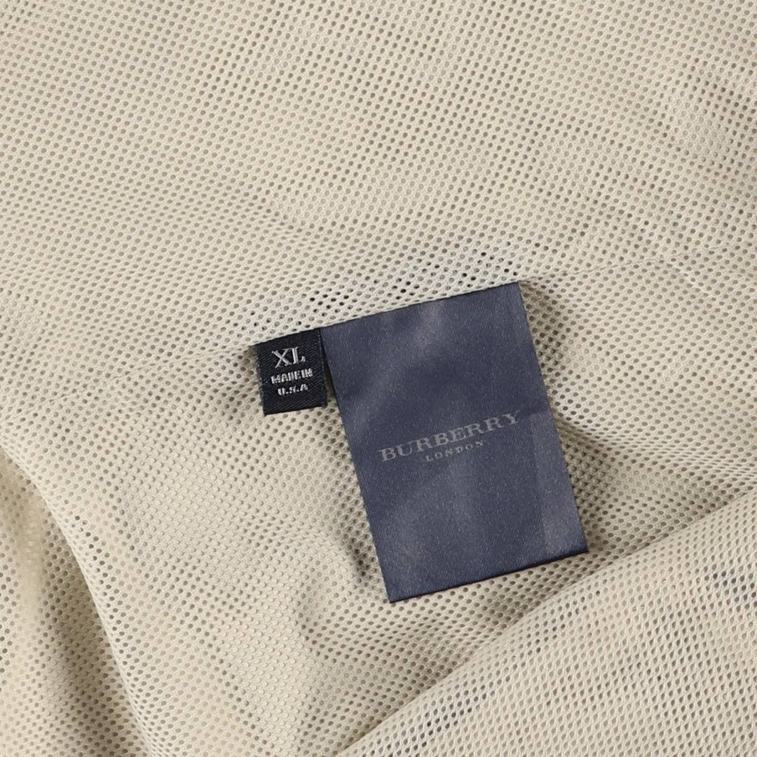Burberry's BURBERRY LONDON windbreaker, made in the USA, men's size XL polyester Beige type Vintage Second Hand