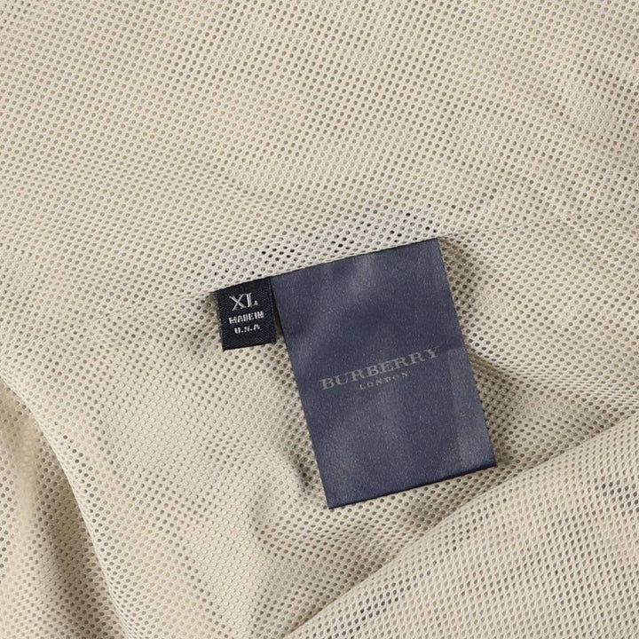 Burberry's BURBERRY LONDON windbreaker, made in the USA, men's size XL polyester Beige type Vintage Second Hand