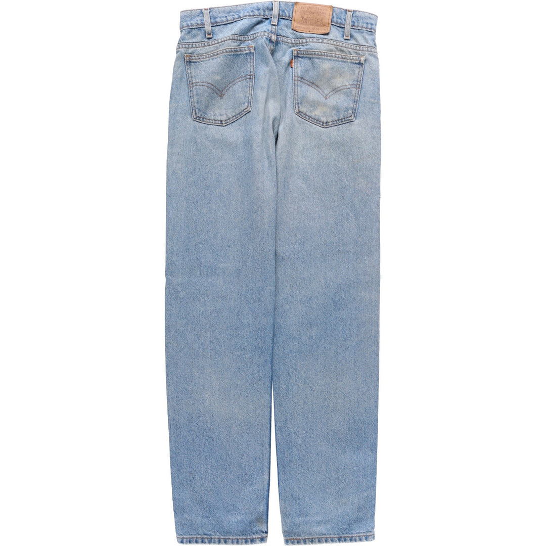 90'S Levi's 505 REGULAR FIT STRAIGHT LEG Orange Tab Tapered Denim Pants Men's W34 Vintage cotton blue type Vintage Second Hand