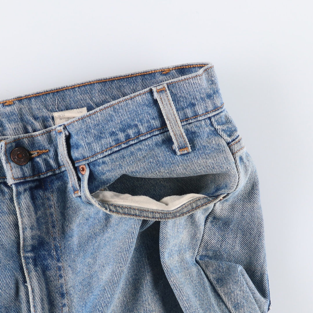 90'S Levi's 505 REGULAR FIT STRAIGHT LEG Orange Tab Tapered Denim Pants Men's W34 Vintage cotton blue type Vintage Second Hand