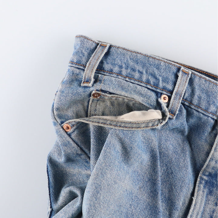 90'S Levi's 505 REGULAR FIT STRAIGHT LEG Orange Tab Tapered Denim Pants Men's W34 Vintage cotton blue type Vintage Second Hand
