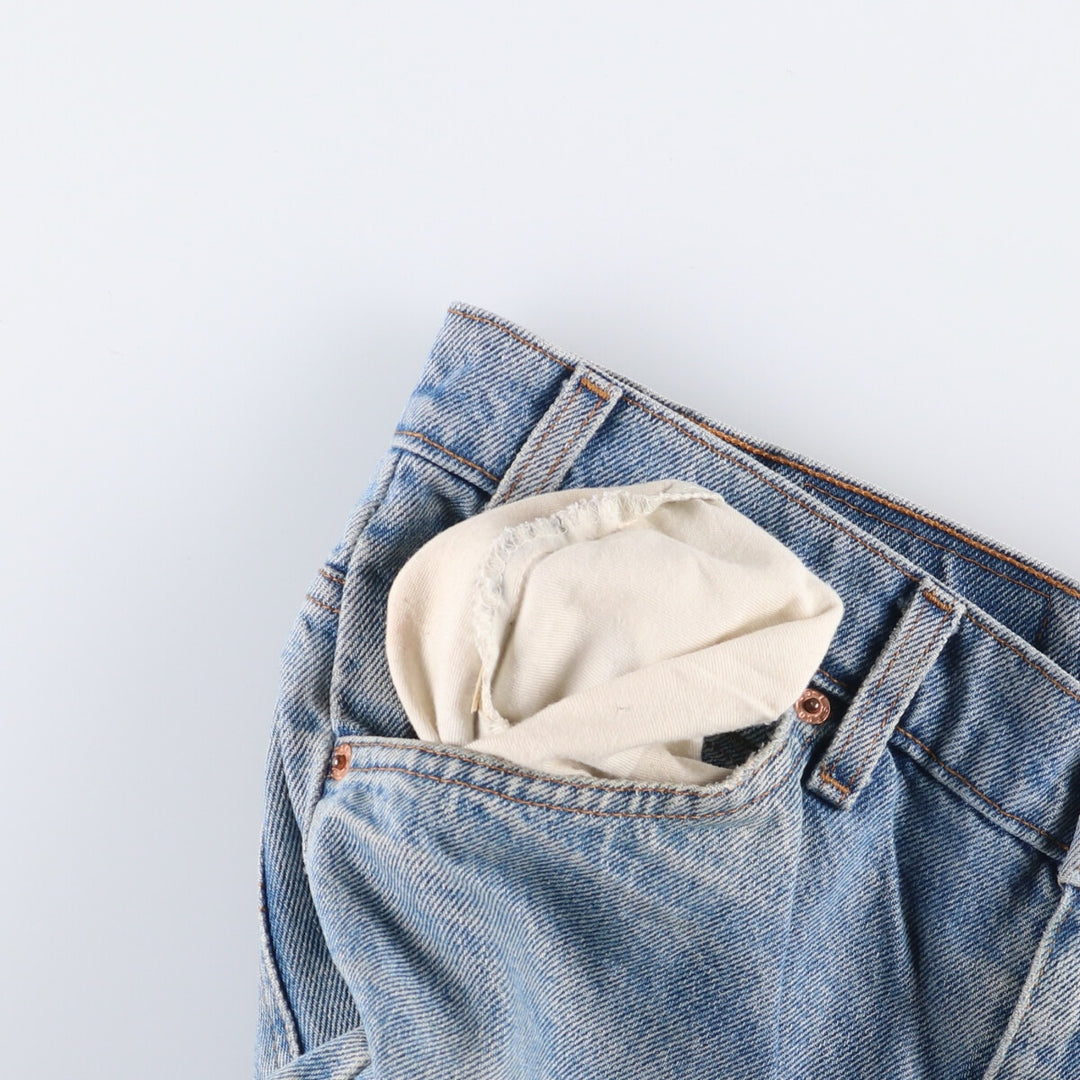 90'S Levi's 505 REGULAR FIT STRAIGHT LEG Orange Tab Tapered Denim Pants Men's W34 Vintage cotton blue type Vintage Second Hand