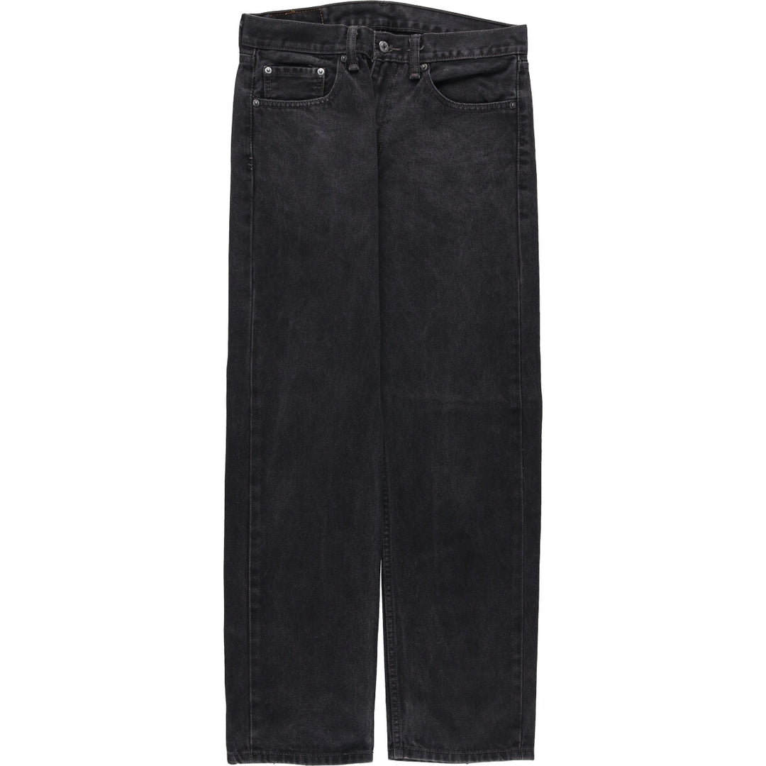 Levi's 505 Black Denim Tapered Denim Pants for Men, W32 equivalent cotton black type Vintage Second Hand