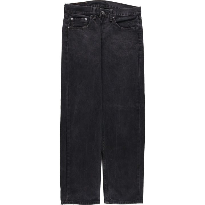 Levi's 505 Black Denim Tapered Denim Pants for Men, W32 equivalent cotton black type Vintage Second Hand
