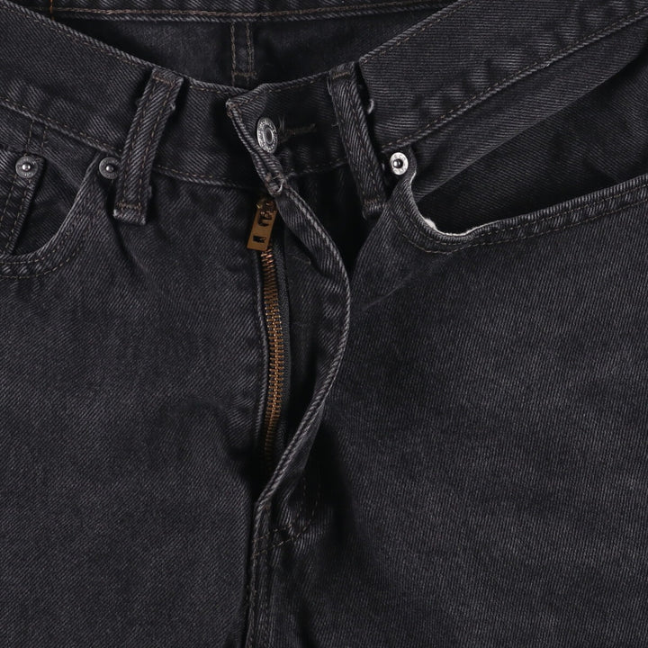 Levi's 505 Black Denim Tapered Denim Pants for Men, W32 equivalent cotton black type Vintage Second Hand