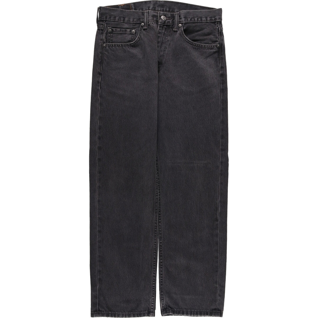 Levi's 505 Black Denim Tapered Denim Pants for Men, W32 equivalent cotton black type Vintage Second Hand