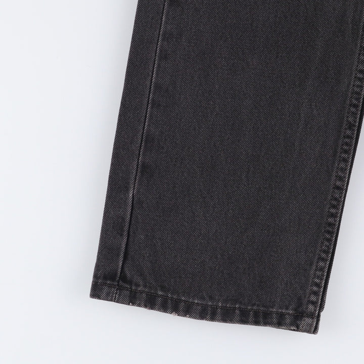 Levi's 505 Black Denim Tapered Denim Pants for Men, W32 equivalent cotton black type Vintage Second Hand