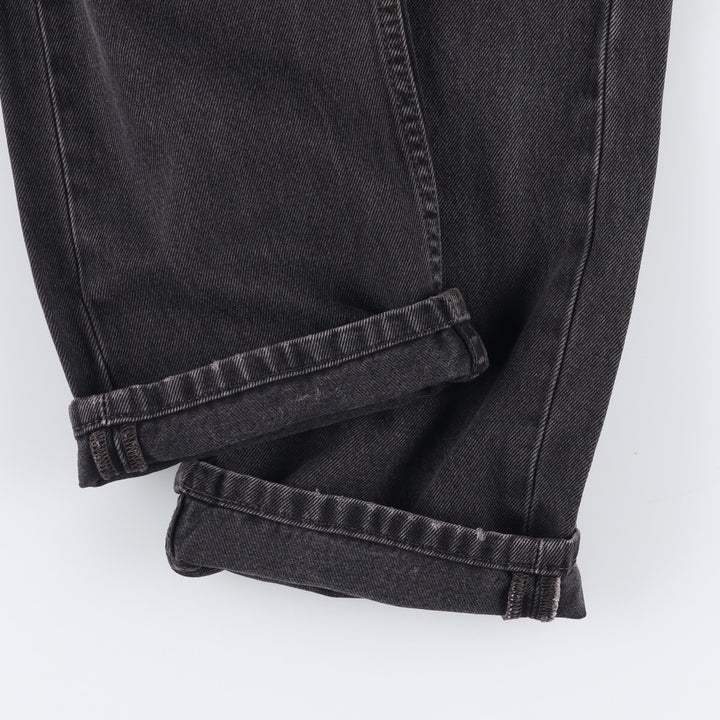 Levi's 505 Black Denim Tapered Denim Pants for Men, W32 equivalent cotton black type Vintage Second Hand