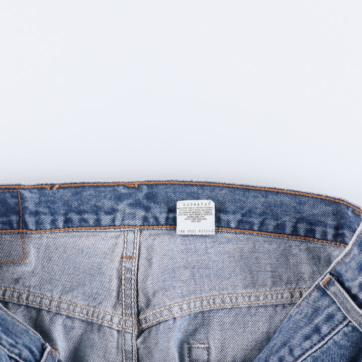 90'S Levi's 505 Regular Fit Straight Leg Tapered Denim Pants, Men's Size 36 cotton blue type Vintage Second Hand