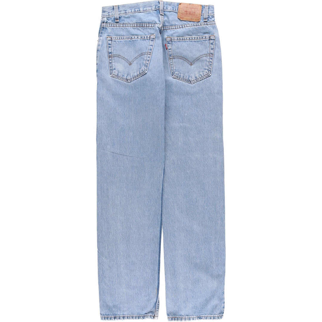00'S Levi's 505 REGULAR FIT STRAIGHT LEG tapered denim pants for men, W30 equivalent cotton blue type Vintage Second Hand