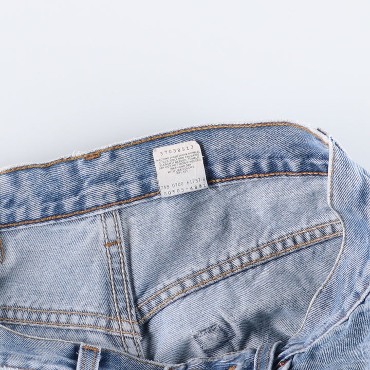00'S Levi's 505 REGULAR FIT STRAIGHT LEG tapered denim pants for men, W30 equivalent cotton blue type Vintage Second Hand