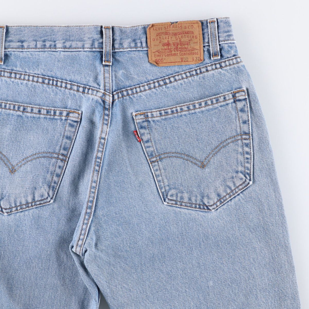 00'S Levi's 505 REGULAR FIT STRAIGHT LEG tapered denim pants for men, W30 equivalent cotton blue type Vintage Second Hand