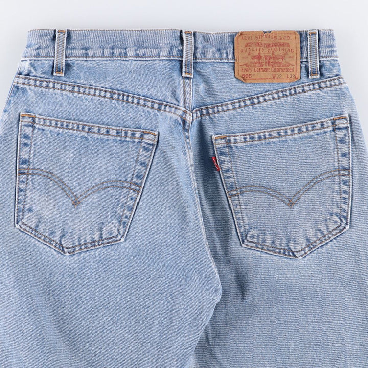 00'S Levi's 505 REGULAR FIT STRAIGHT LEG tapered denim pants for men, W30 equivalent cotton blue type Vintage Second Hand