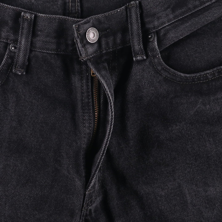 Levi's 505 STRAIGHT FIT Black Denim Tapered Denim Pants Men's W34 cotton black type Vintage Second Hand