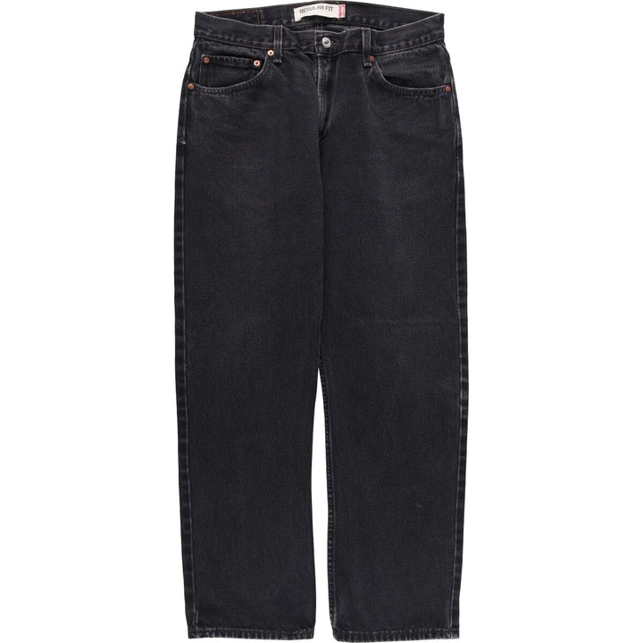 2000'S Levi's 505 Regular Fit Black Denim Tapered Denim Pants, Men's Size 34 cotton black type Vintage Second Hand