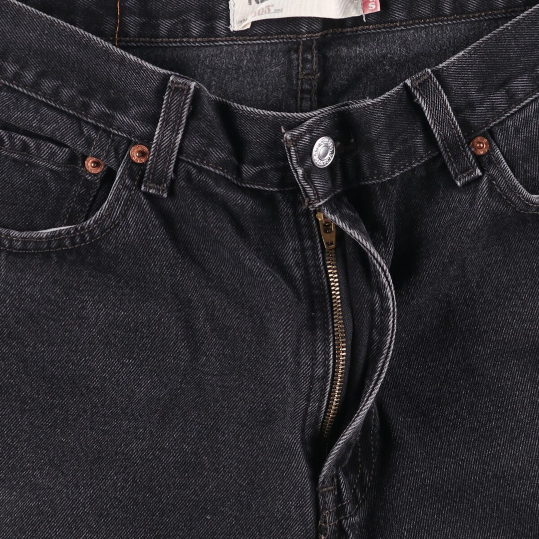 2000'S Levi's 505 Regular Fit Black Denim Tapered Denim Pants, Men's Size 34 cotton black type Vintage Second Hand